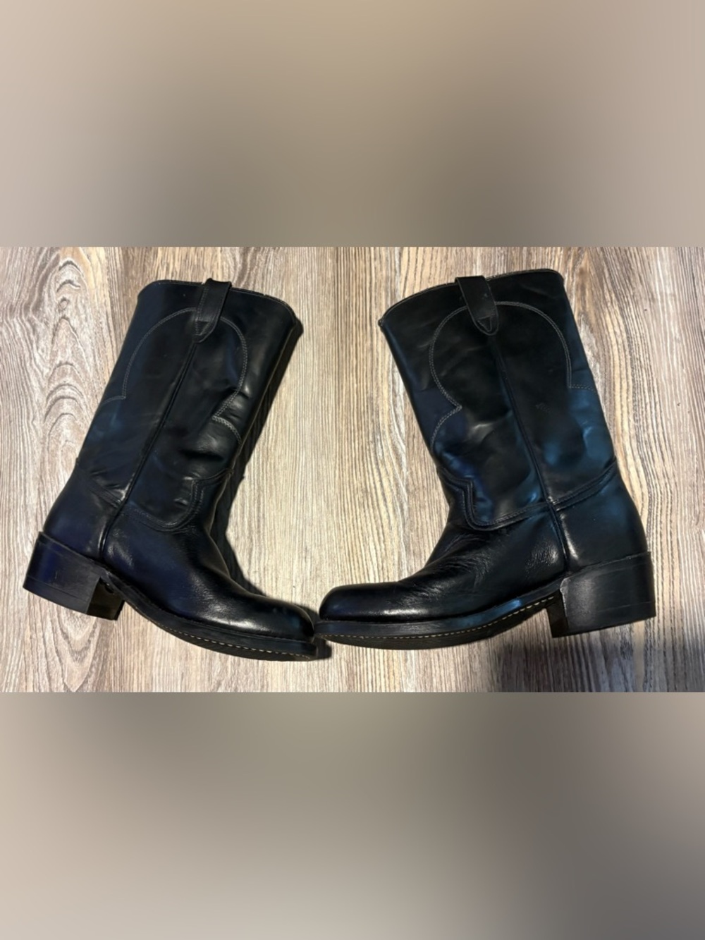 Texas Boot Company Black Western Boots - Picture 10 of 10
